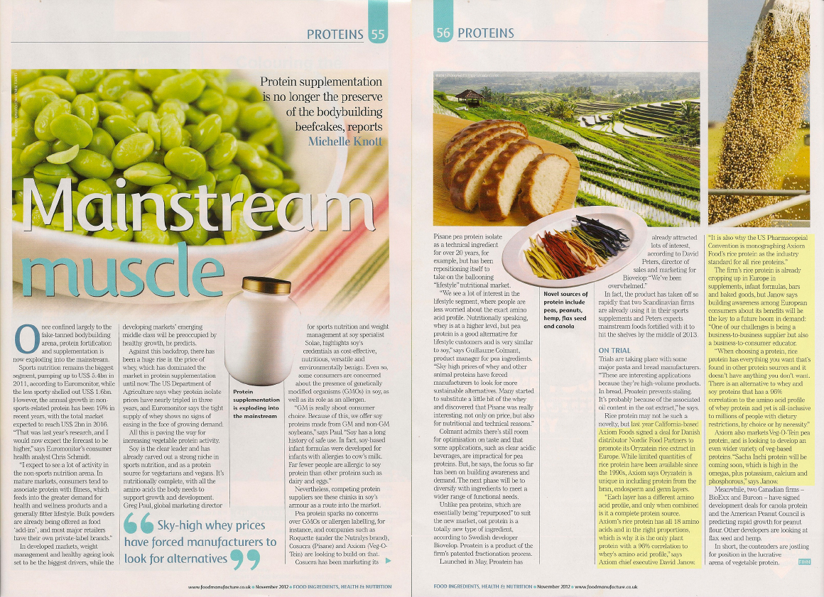 Food ingredients health and nutrition magazine mainstream muscle and