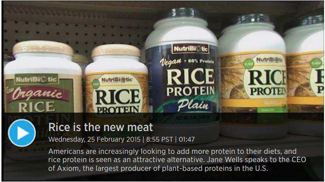 Cnbc Want Muscles Rice Is The New Meat Axiom Foods 8972